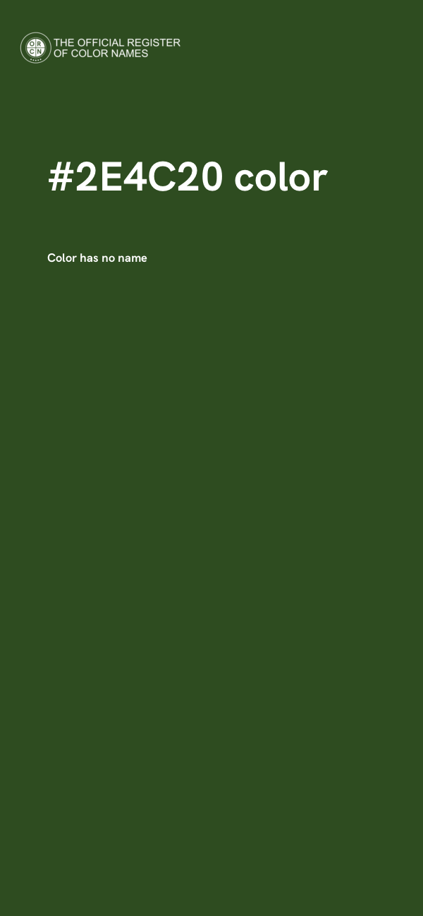 #2E4C20 color image