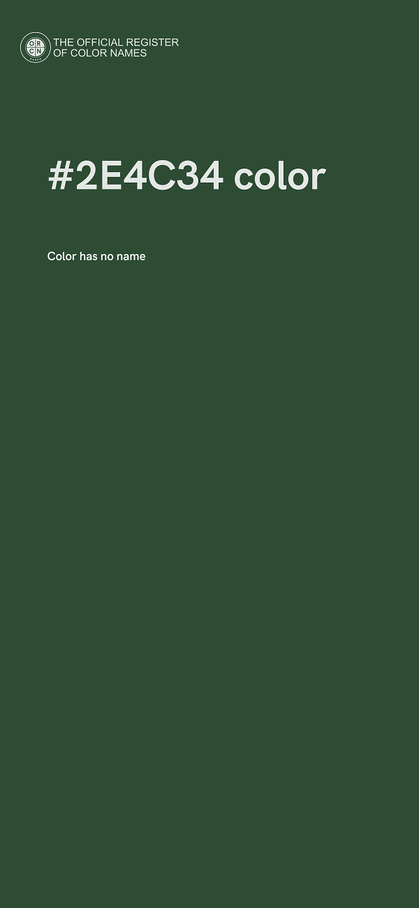 #2E4C34 color image