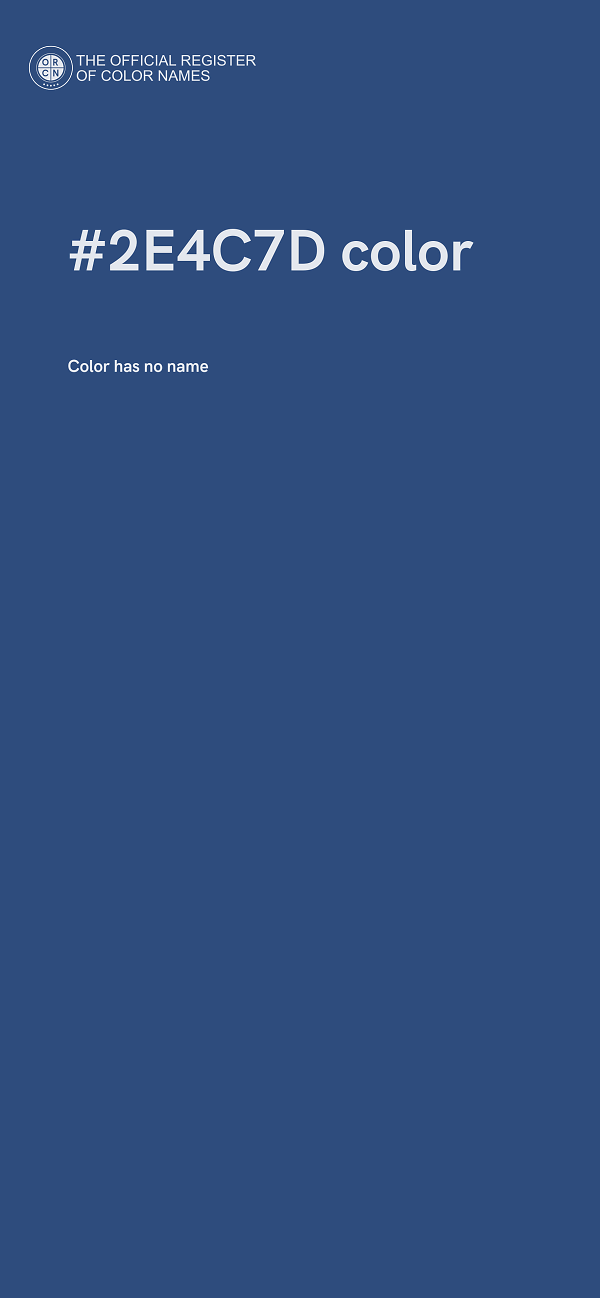 #2E4C7D color image