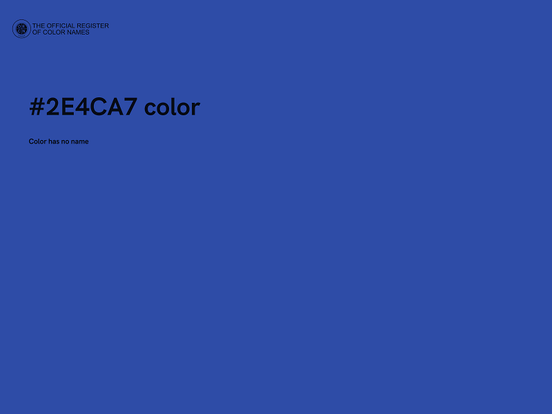 #2E4CA7 color image