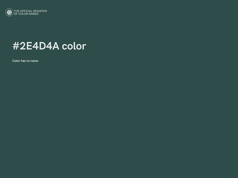 #2E4D4A color image