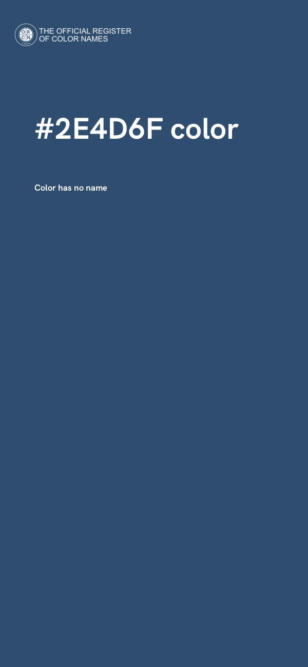 #2E4D6F color image