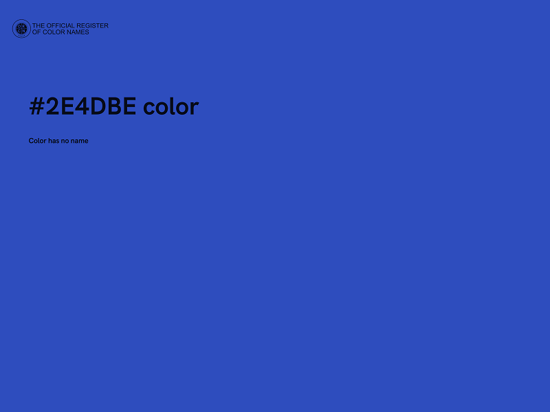 #2E4DBE color image