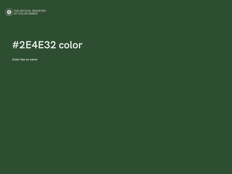 #2E4E32 color image