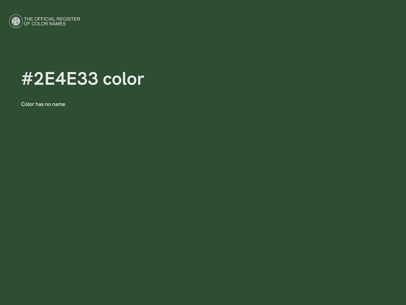 #2E4E33 color image