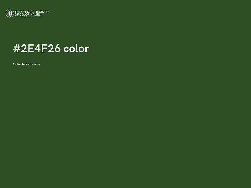 #2E4F26 color image