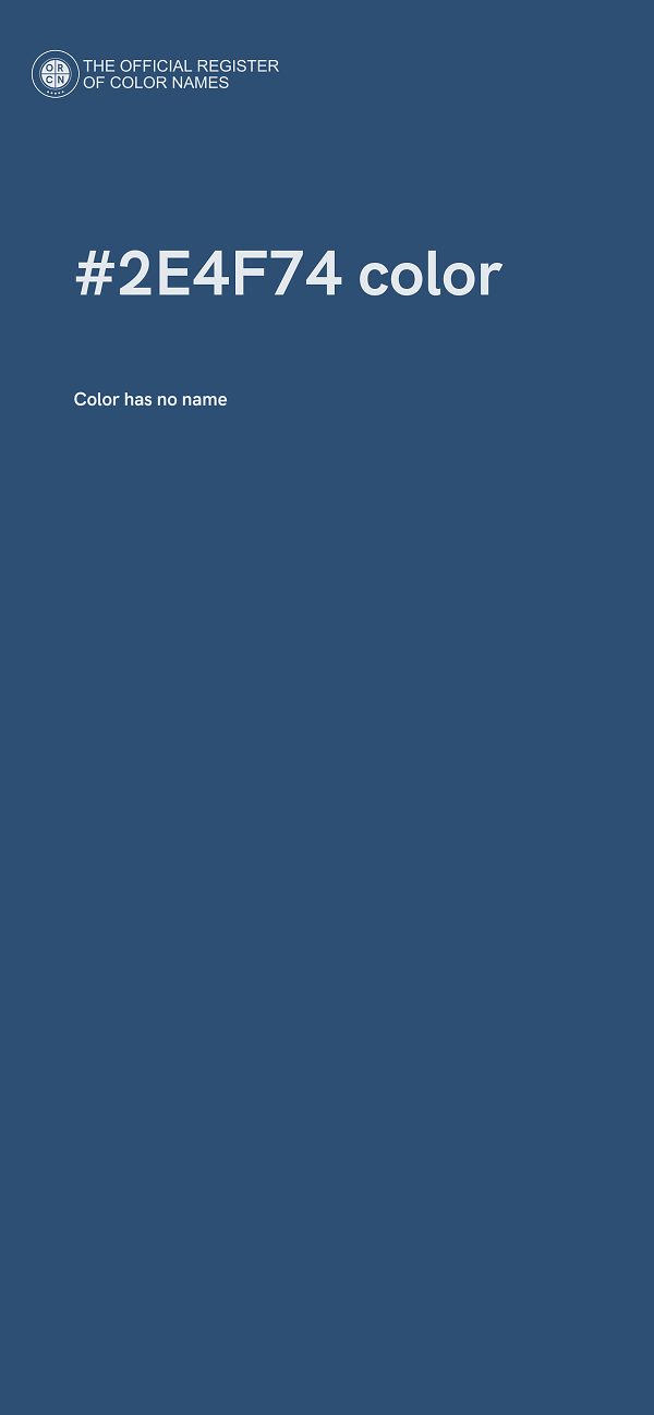 #2E4F74 color image