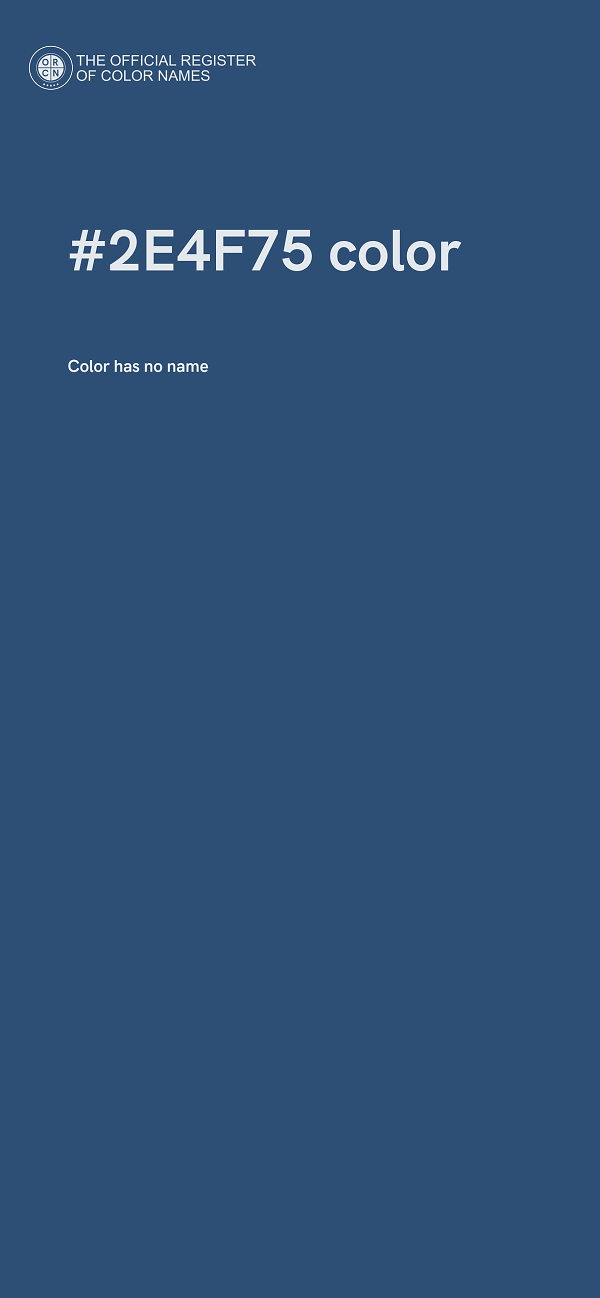 #2E4F75 color image