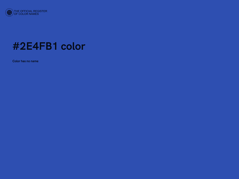 #2E4FB1 color image