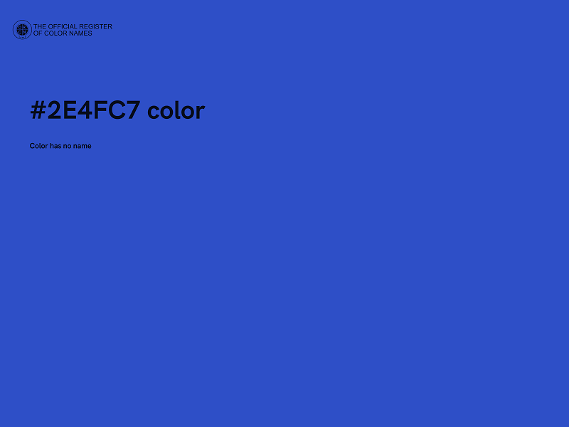 #2E4FC7 color image