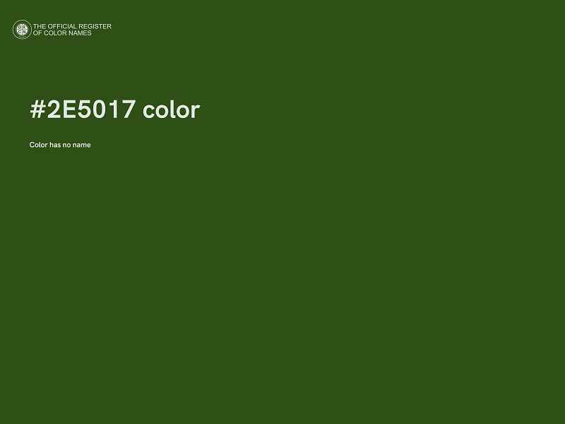 #2E5017 color image