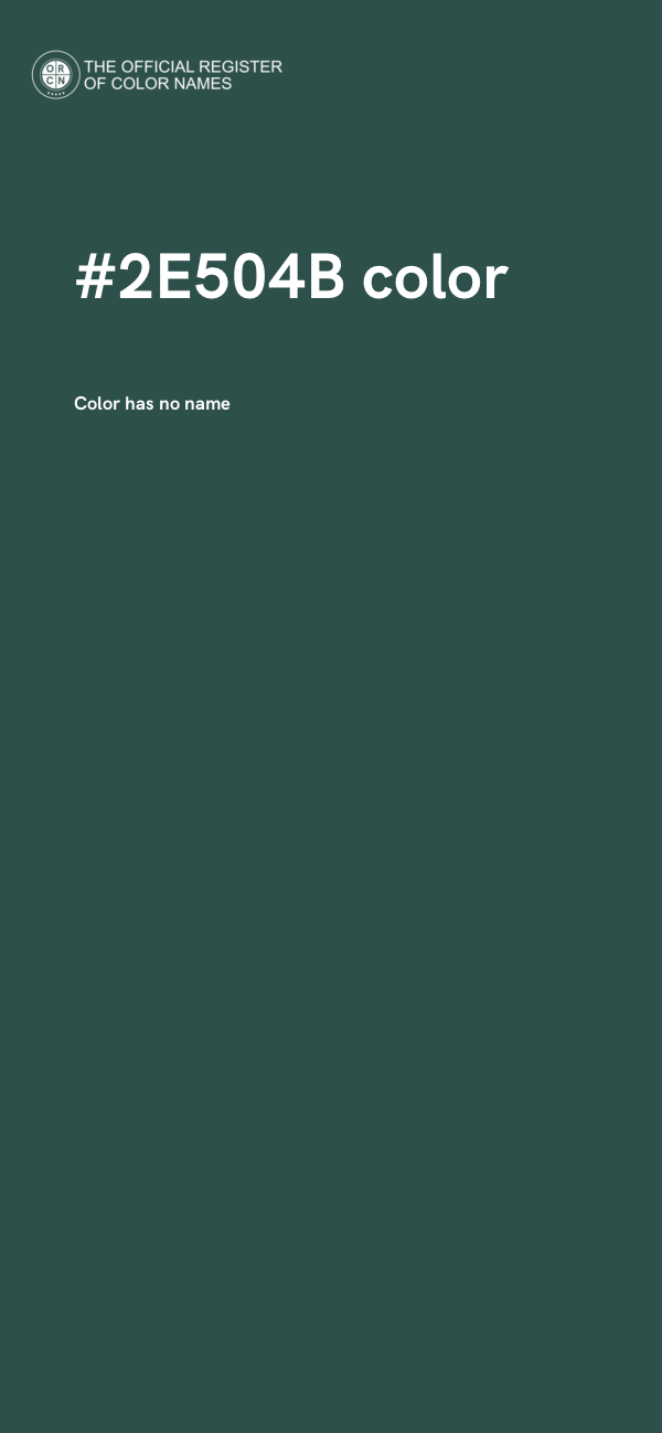 #2E504B color image