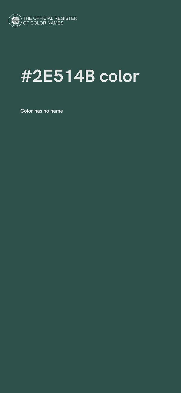 #2E514B color image