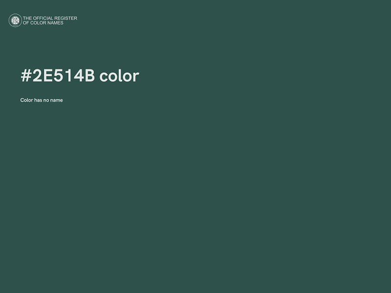 #2E514B color image