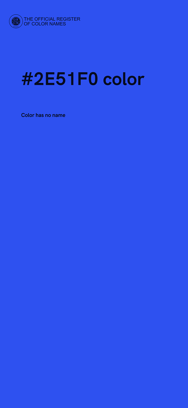 #2E51F0 color image