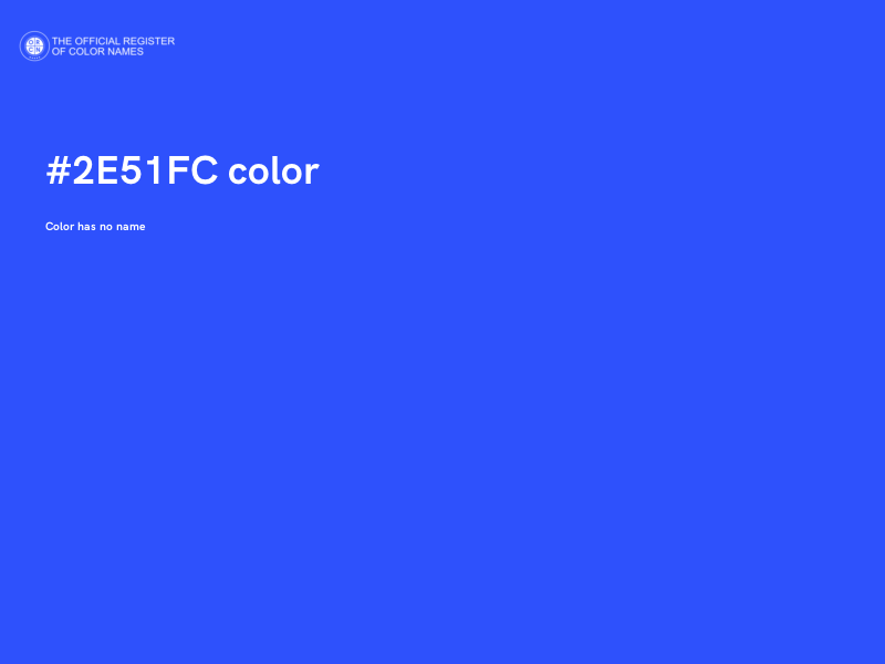 #2E51FC color image