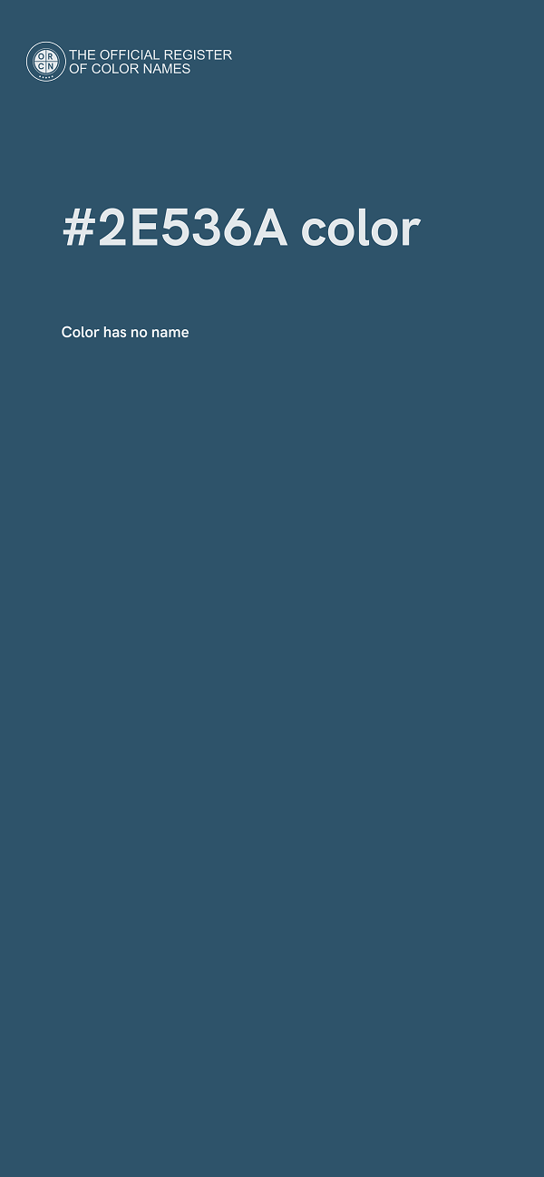 #2E536A color image