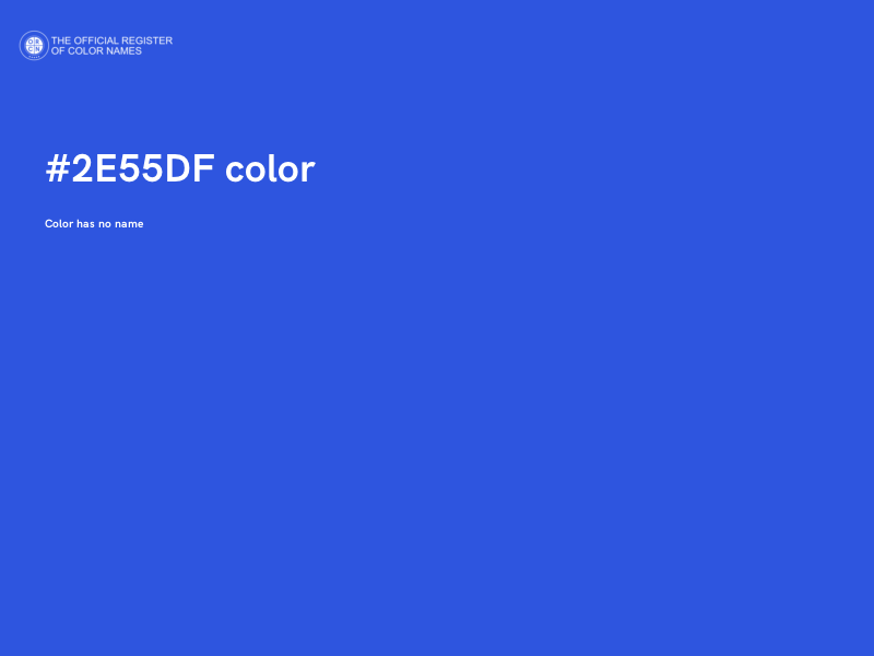 #2E55DF color image
