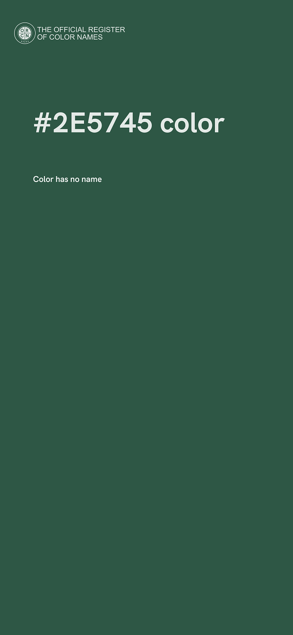 #2E5745 color image