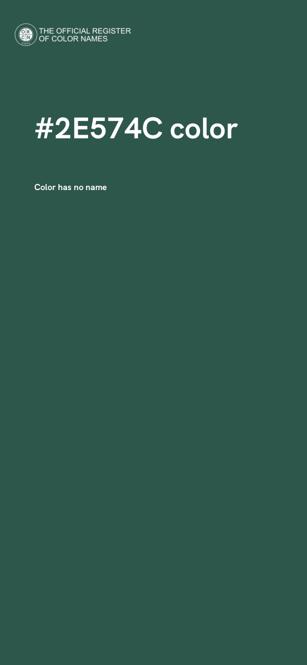 #2E574C color image