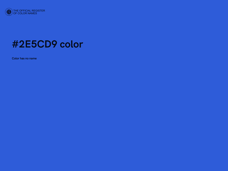 #2E5CD9 color image