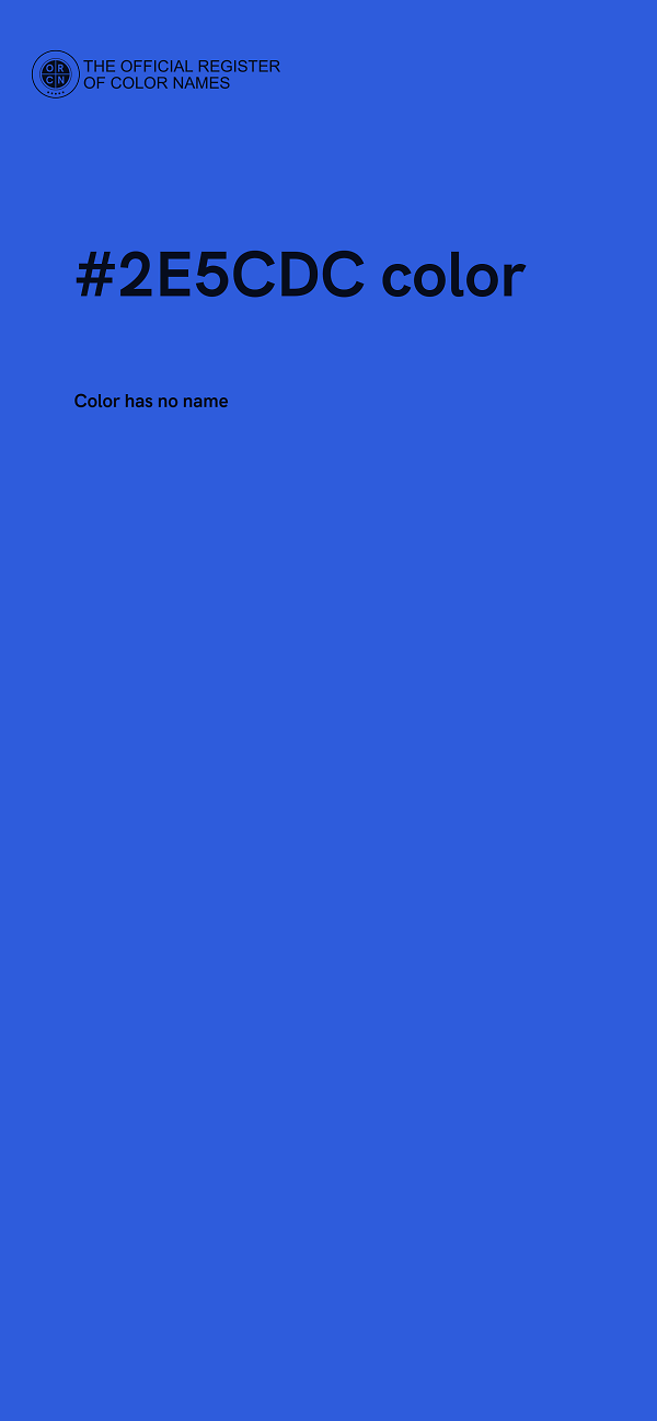 #2E5CDC color image