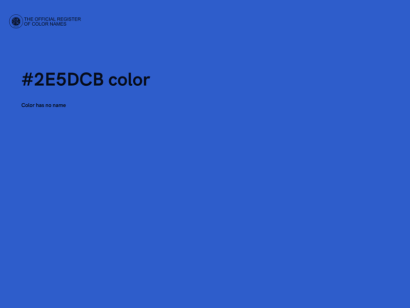 #2E5DCB color image