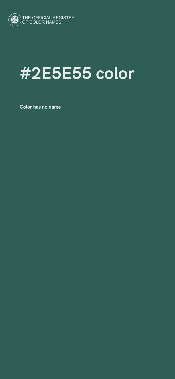 #2E5E55 color image