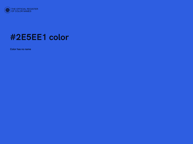 #2E5EE1 color image