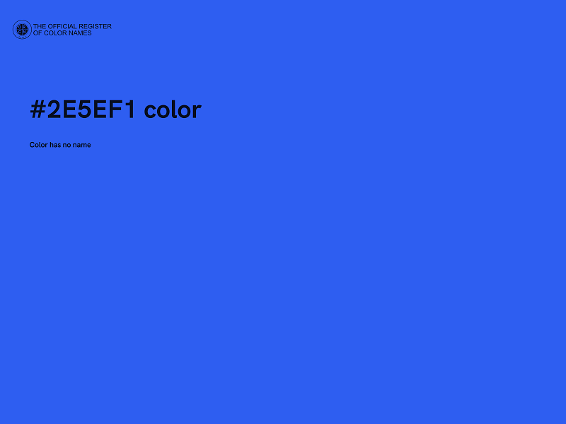 #2E5EF1 color image