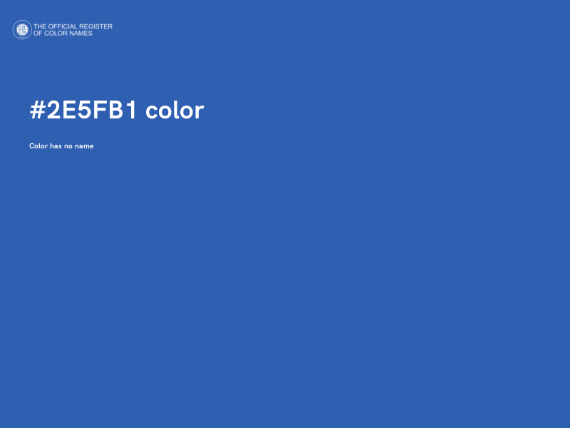 #2E5FB1 color image
