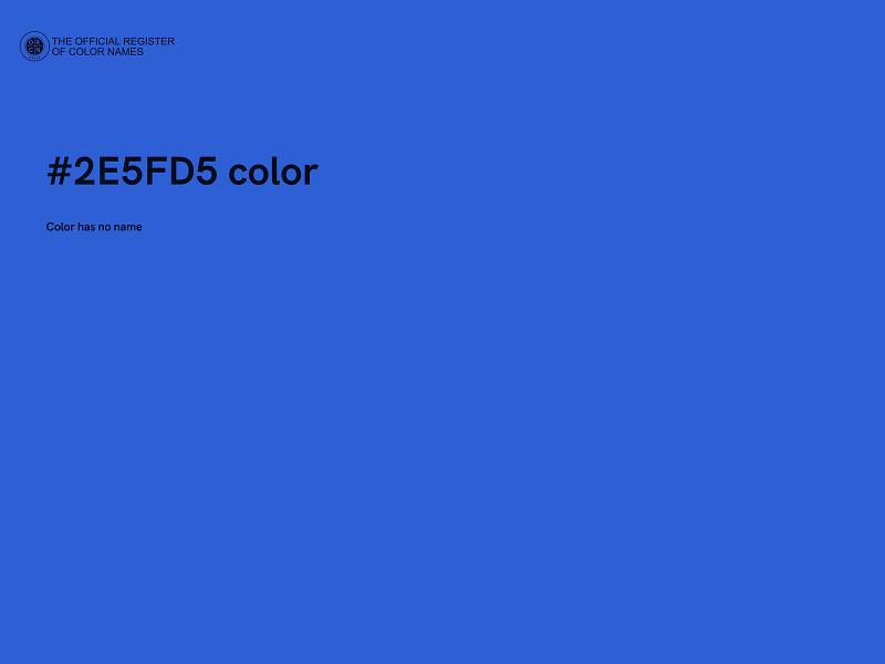 #2E5FD5 color image