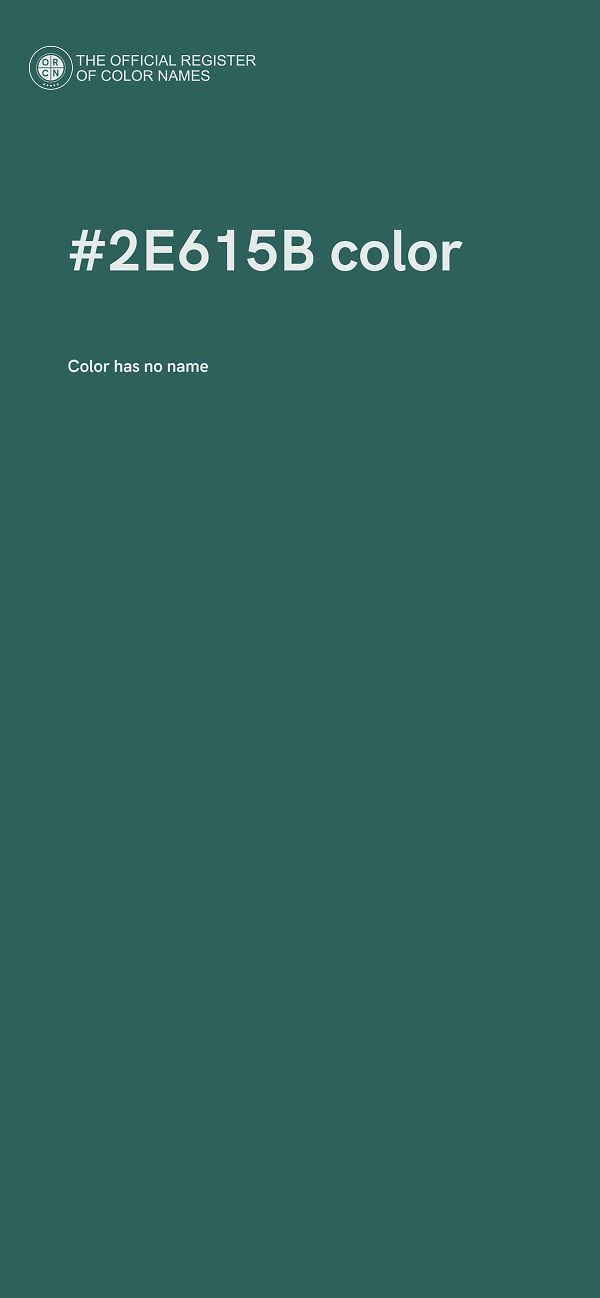 #2E615B color image