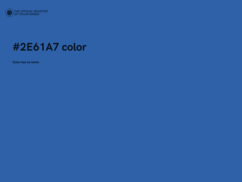 #2E61A7 color image