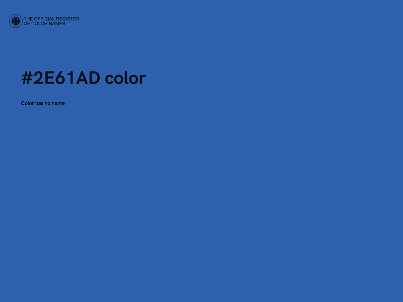 #2E61AD color image