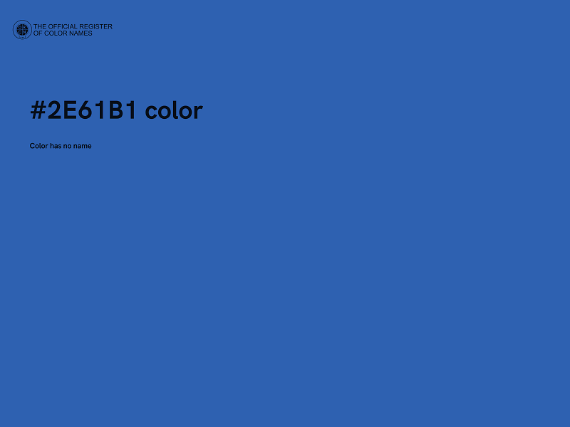 #2E61B1 color image