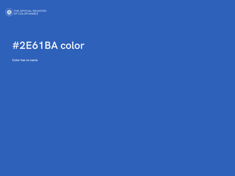 #2E61BA color image