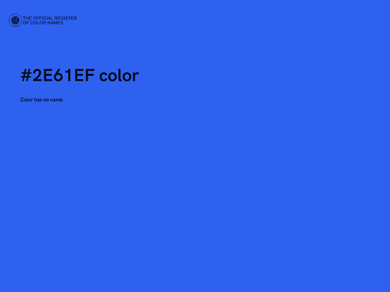 #2E61EF color image