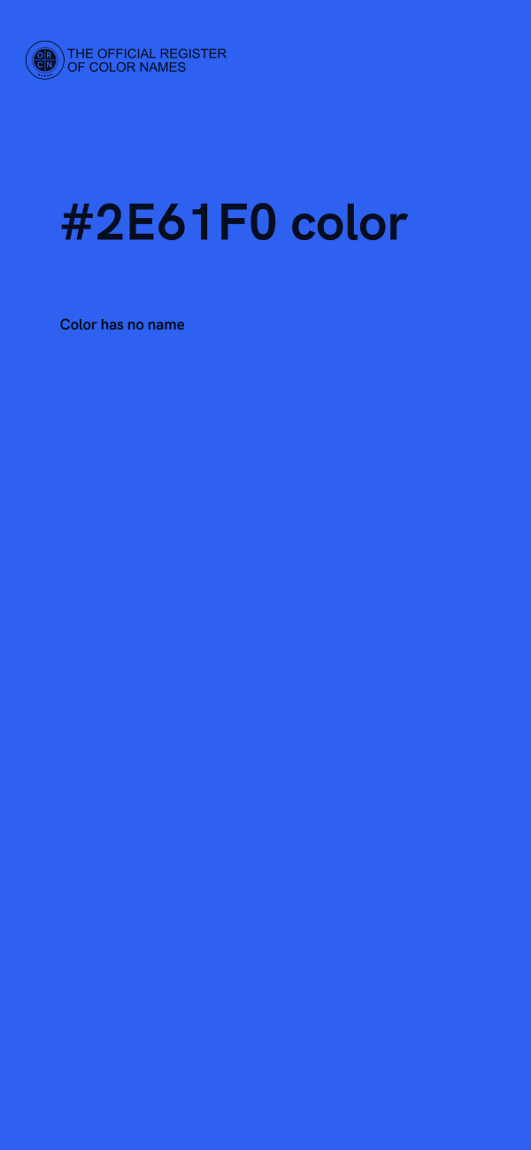 #2E61F0 color image