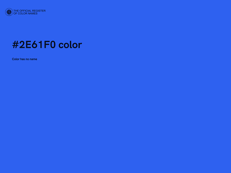 #2E61F0 color image