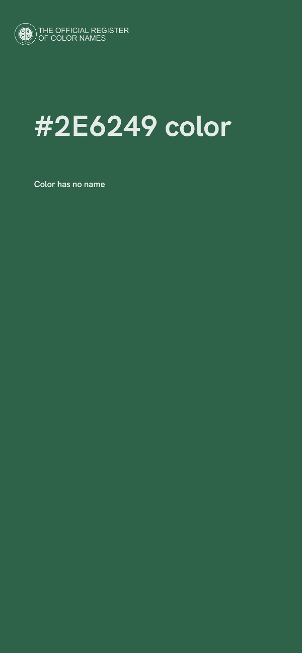 #2E6249 color image
