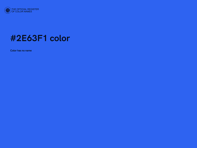 #2E63F1 color image