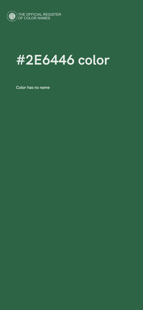 #2E6446 color image