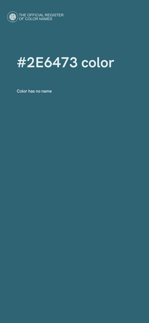 #2E6473 color image