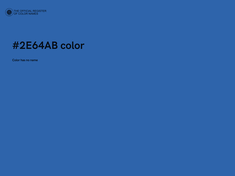 #2E64AB color image