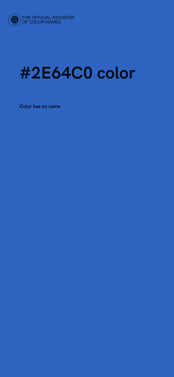 #2E64C0 color image