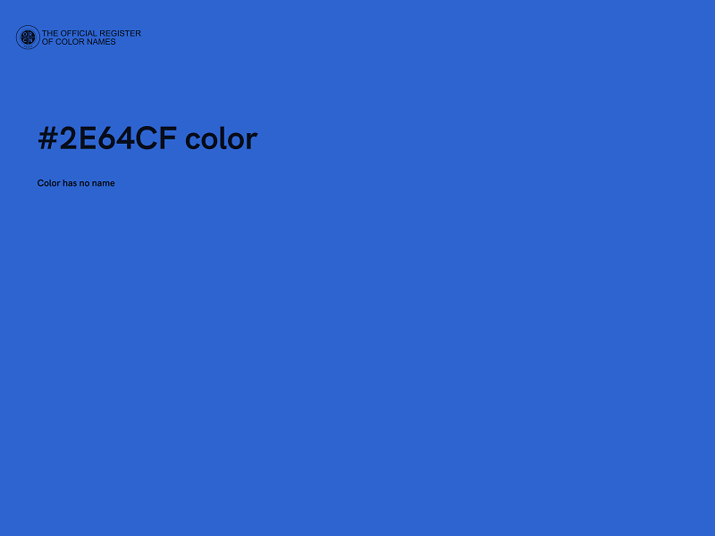 #2E64CF color image