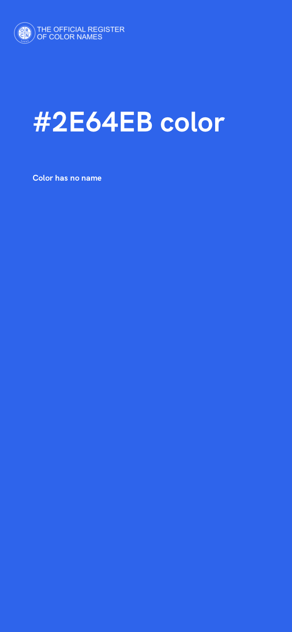 #2E64EB color image