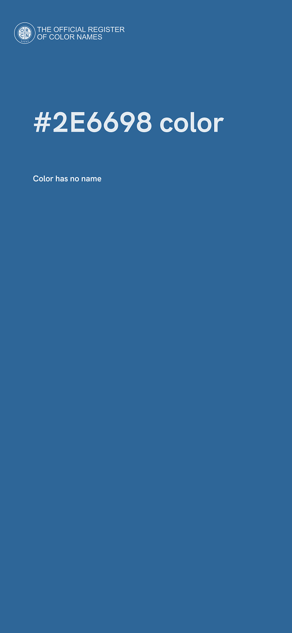 #2E6698 color image