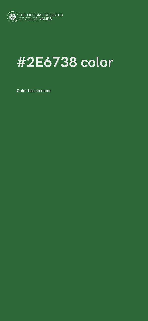 #2E6738 color image